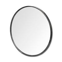 Piper Round Black Metal Frame Mirror 47 Inch | California 89