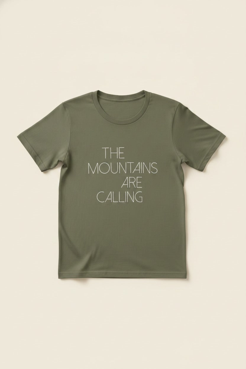 Kids Mountains Are Calling T-shirt | Youth Outdoor Tee