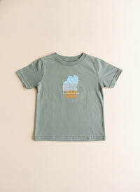 Toddler Love Blue Tee in Basil