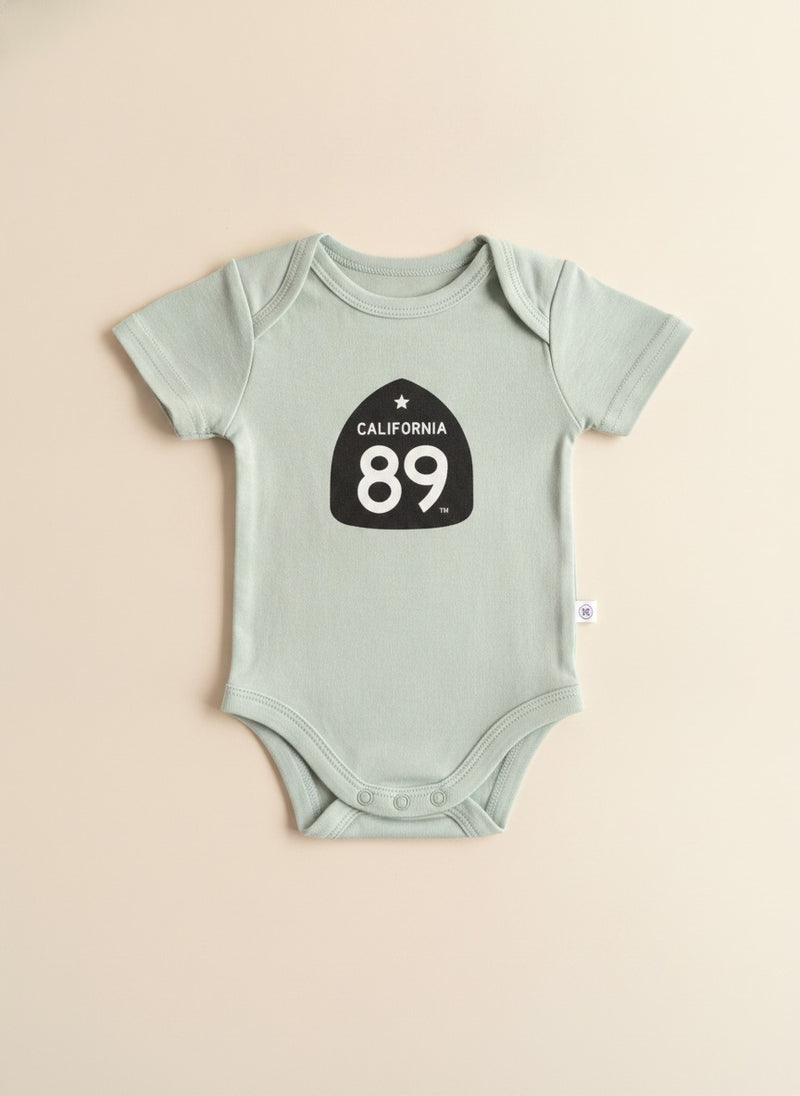 Baby CA89 Shield Onesie in Gray Green