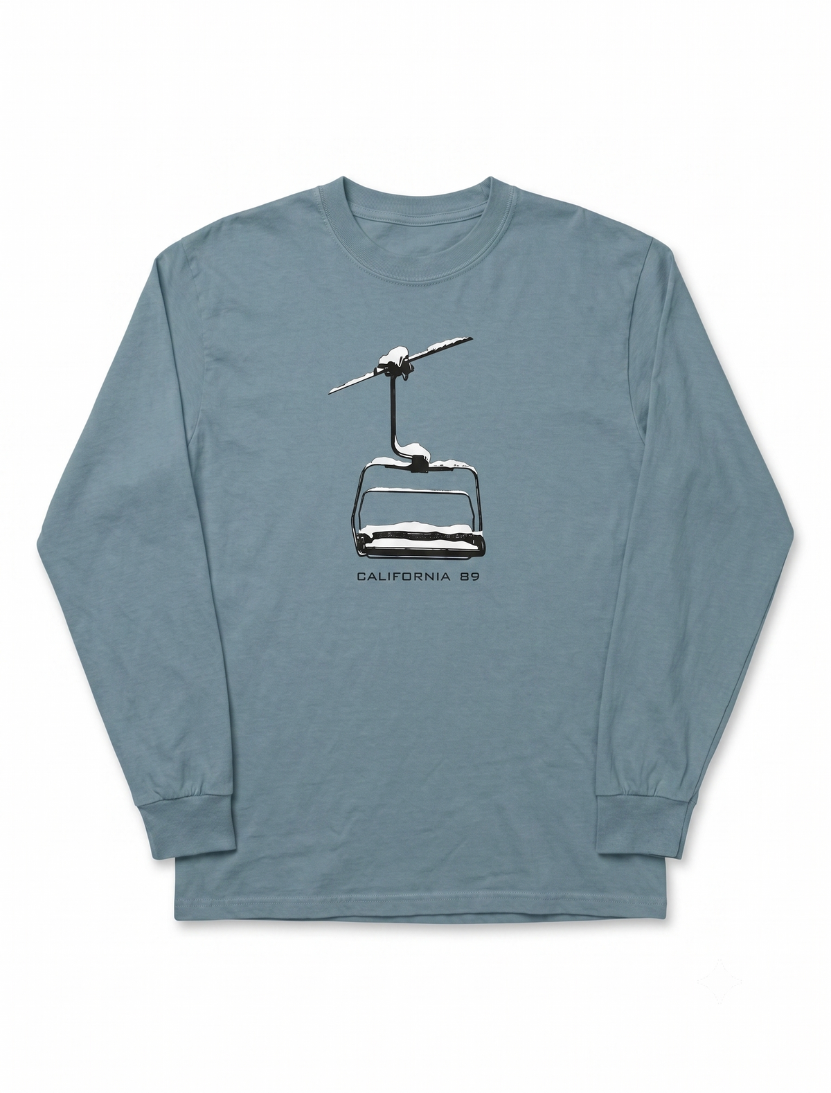 Chairlift Long Sleeve Tee in Ice Blue