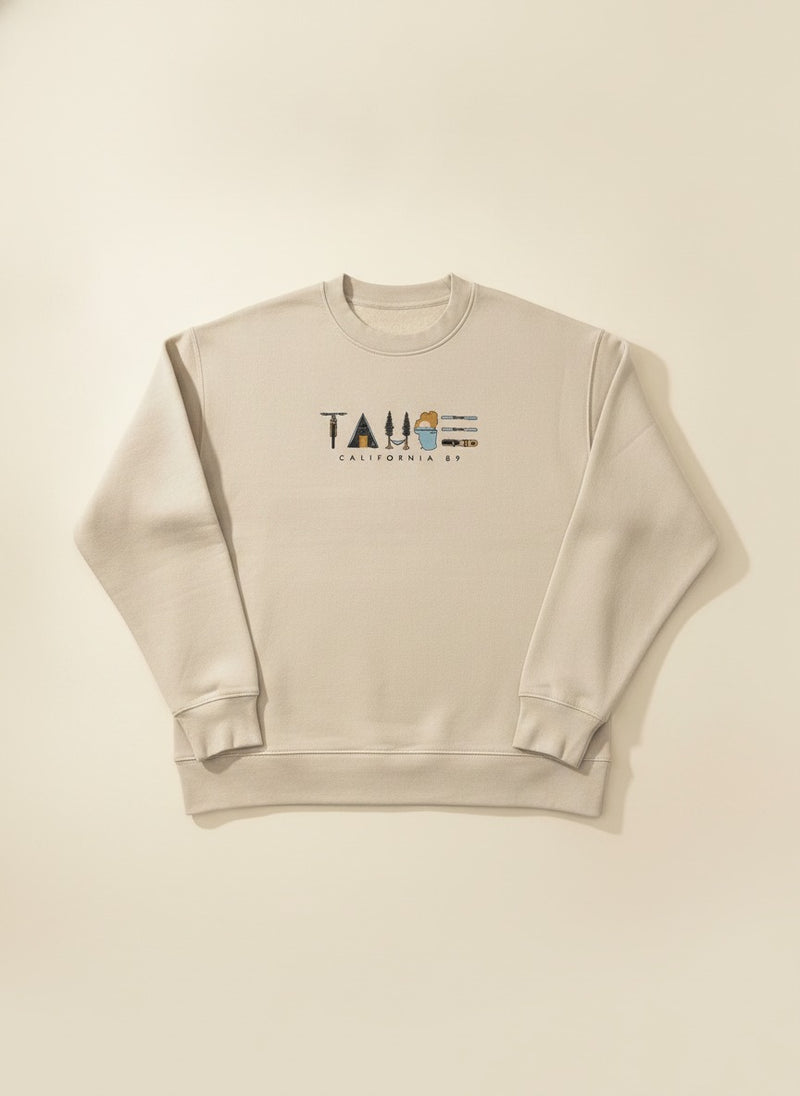 Tahoe Lifestyle Crewneck in Bone
