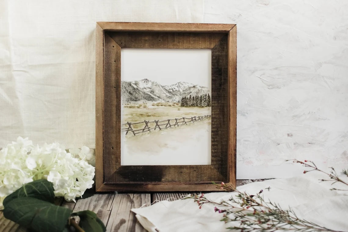 Framed 11 x 14 Olympic Valley Print