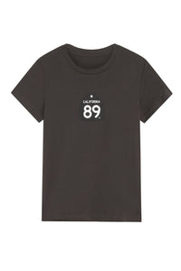 Women's Short Sleeve Shield and Bike T-shirt | California 89