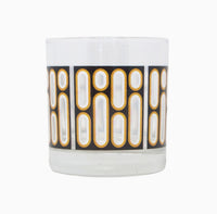 Dots & Dashes Black Rocks Glass