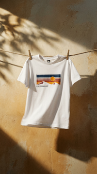 Men's Sky and Mountain T-shirt | Sierra Graphic Tee | California 89