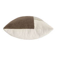 Modern Geometric Brown/Gray Throw Pillow 24"