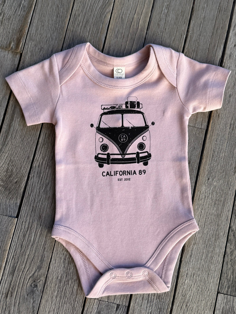 VW Bus Baby Onesie by California 89, Truckee CA
