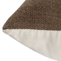 Modern Geometric Brown/Gray Throw Pillow 24"