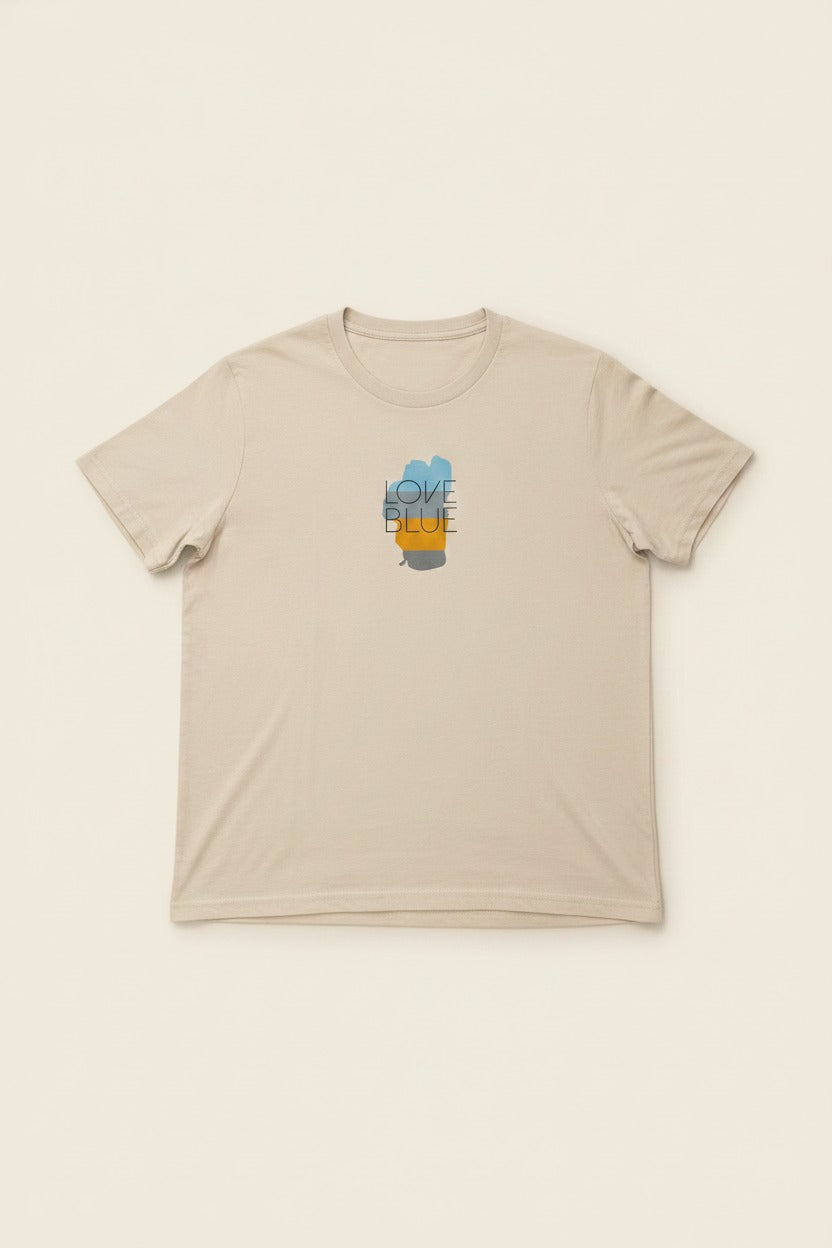 Women's Love Blue Layered Tee | California 89