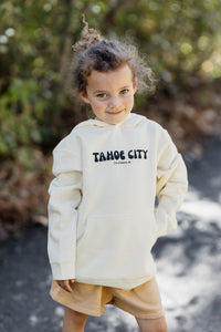 Kid's Bubble Tahoe City Hooded Sweatshirt in Bone
