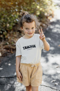 Kids' Bubble Truckee Tee in Vintage White
