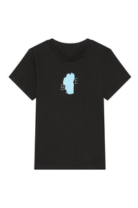 Women's Short Sleeve Love Blue T-shirt | California 89