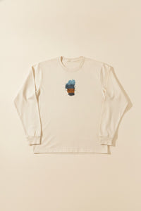 Unisex Love Blue Long Sleeve Tee | California 89