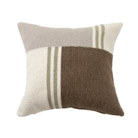 Modern Geometric Brown/Gray Throw Pillow 24"