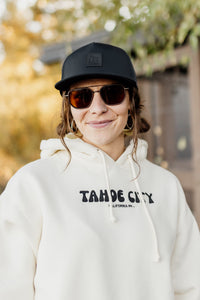 Unisex Bubble Tahoe City Hooded Sweatshirt in Bone
