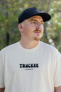 Unisex Bubble Truckee Short Sleeve T-Shirt in Ivory