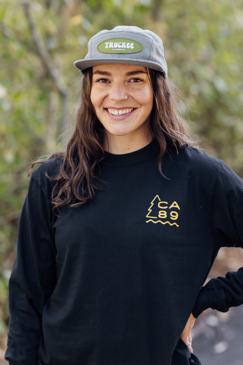 Unisex Long Sleeve Sierra Horizon in Black