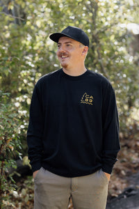 Unisex Long Sleeve Sierra Horizon in Black