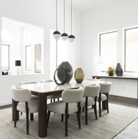 Jaeger Dining Chair, Highland Smoke and Dark Cinder