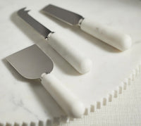 Marble Set of 3 Cheese Knives