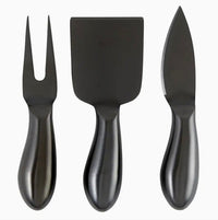 Matte Black Cheese Knives Book Box