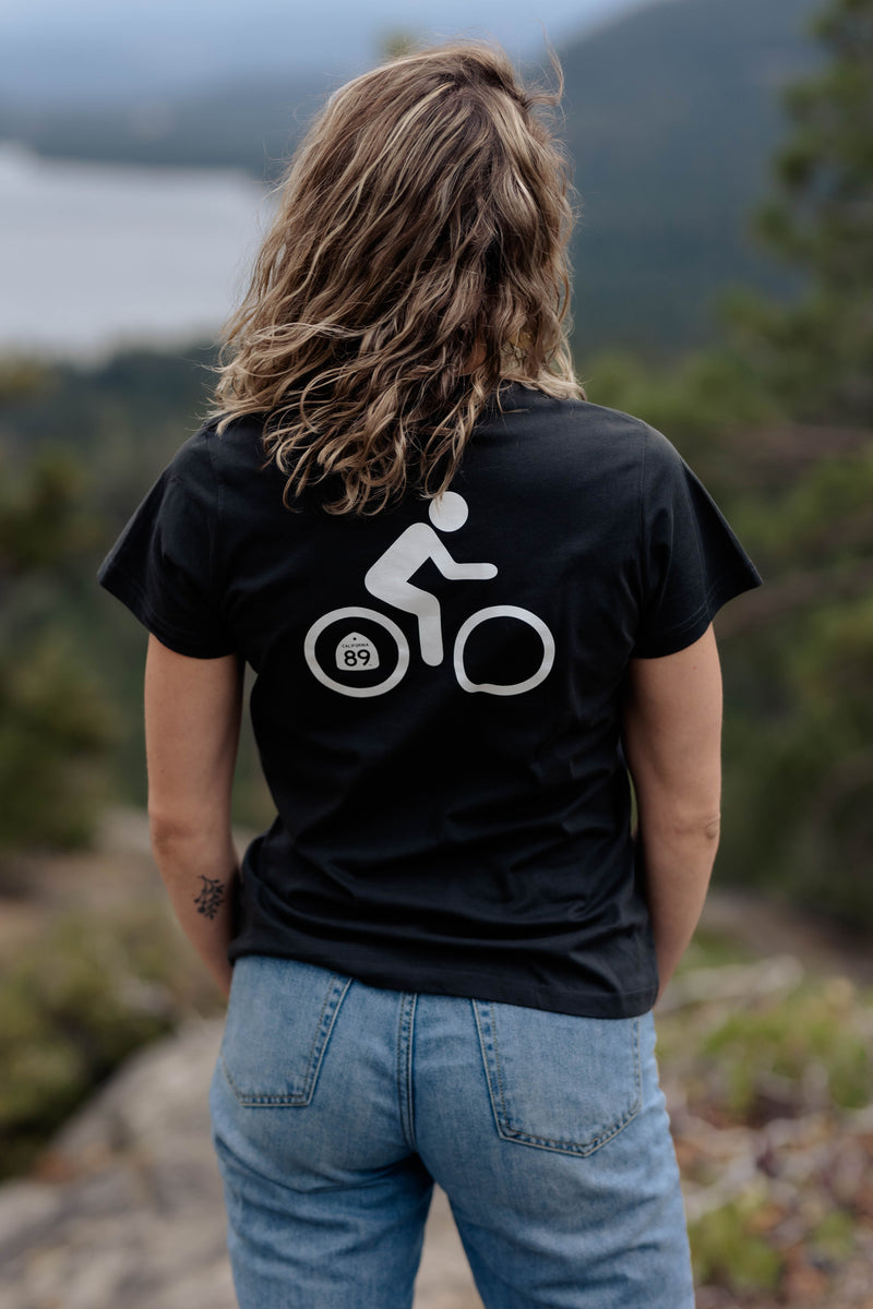 Women's Short Sleeve Shield and Bike T-shirt | California 89