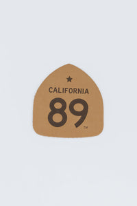 California 89 Leather Shield Patch