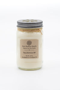 Our Rustic Heart 16oz California 89 Candle | California 89