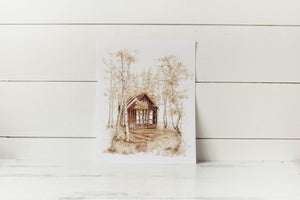 8 x 10 Truckee Shack Print