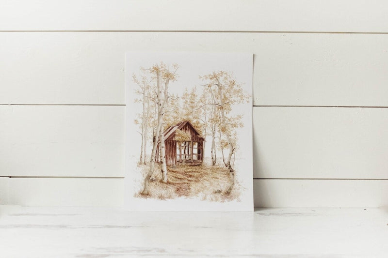 8 x 10 Truckee Shack Print