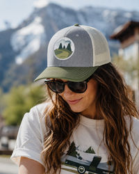 Trucker Hat with Winding Road Patch | California 89