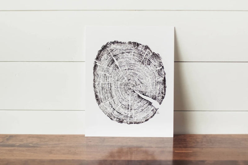 11 x 14 Tree Ring Print