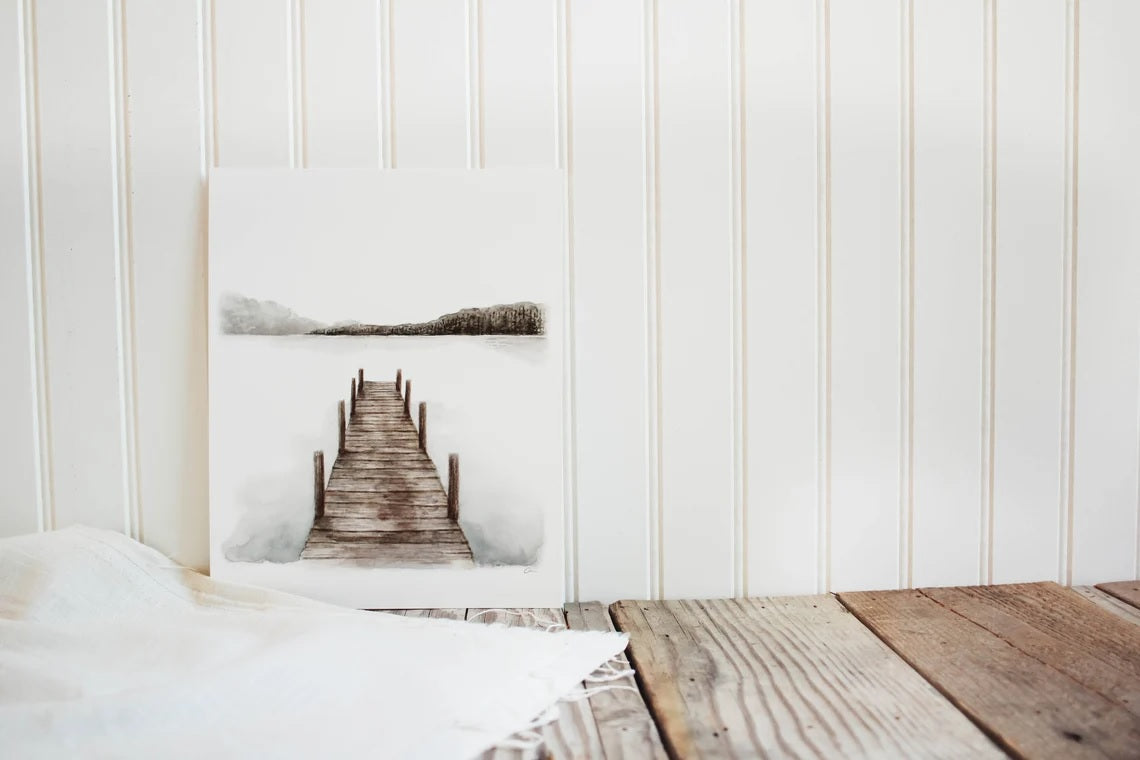 8 x 10 Dock on the Lake Print
