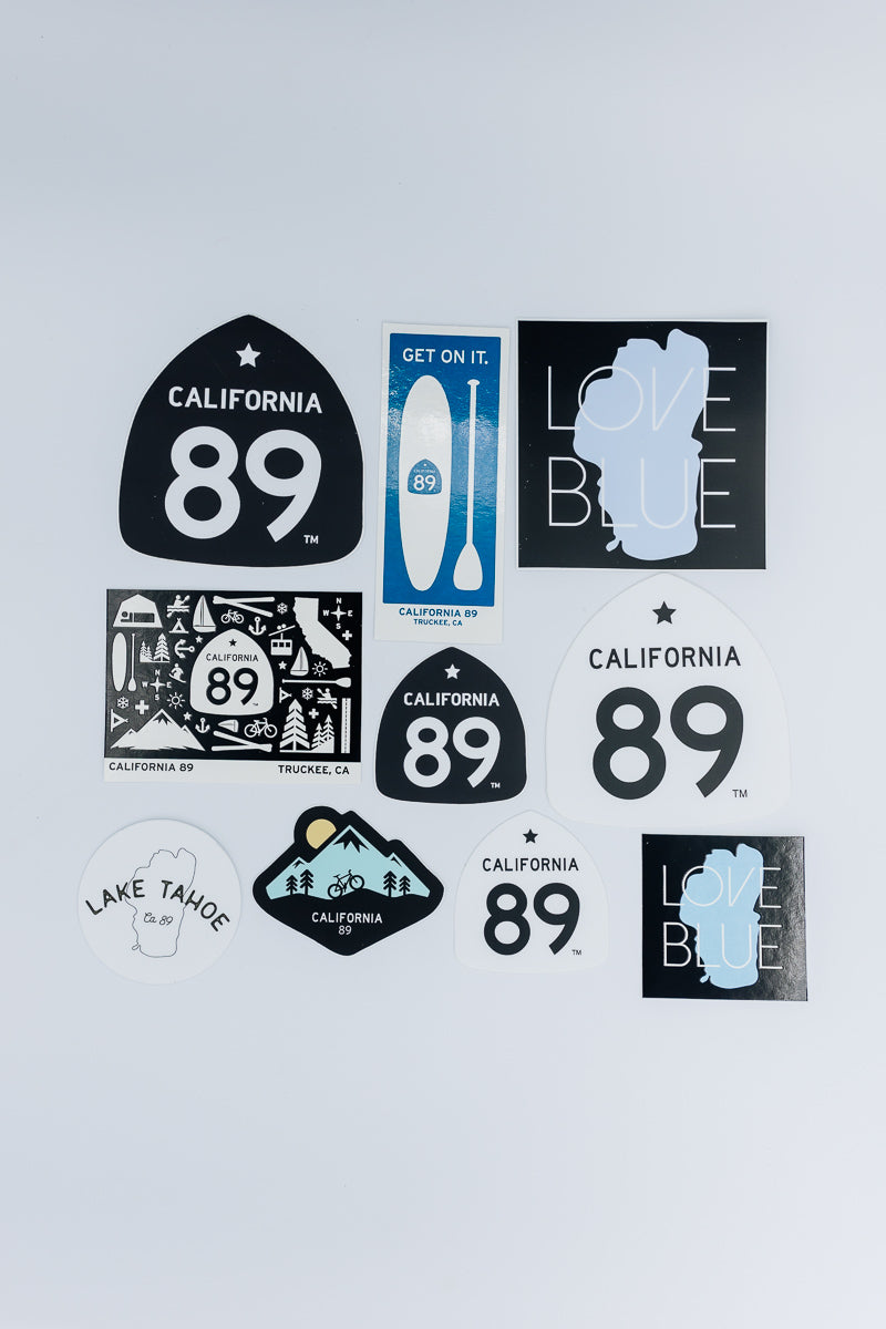 California 89 Sticker Pack, 10 Stickers | California 89