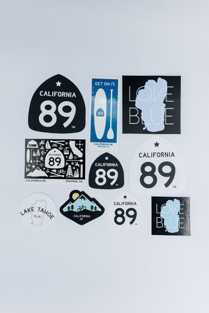 California 89 Sticker Pack, 10 Stickers | California 89