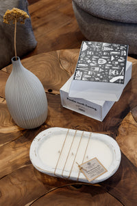 3-Wick Wood Bowl Soy Candle