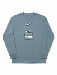Unisex Long Sleeve Chairlift T-shirt | California 89