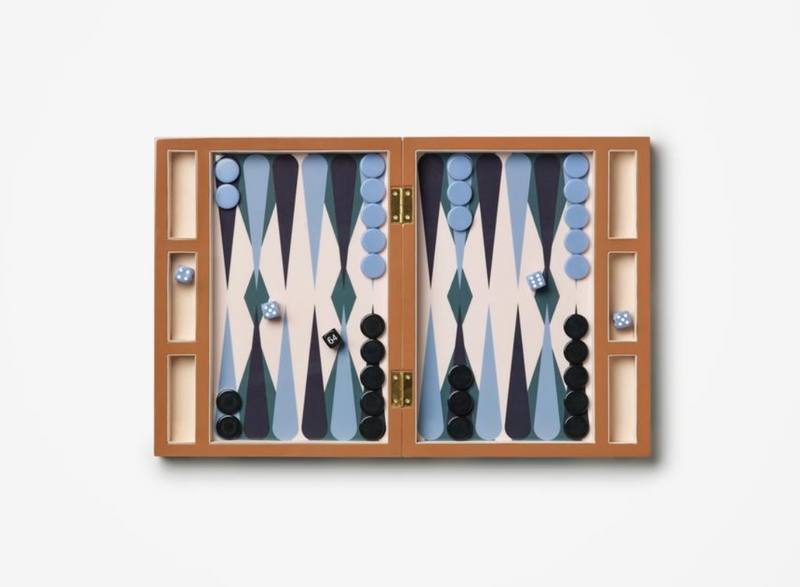 Lacquered Backgammon Set