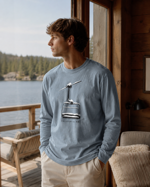 Unisex Long Sleeve Chairlift T-shirt | California 89