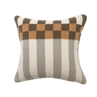 Modern Geometric Off White/Multicolor Throw Pillow 24"