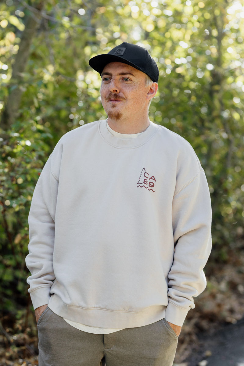CA89 Truckee Crewneck in Bone