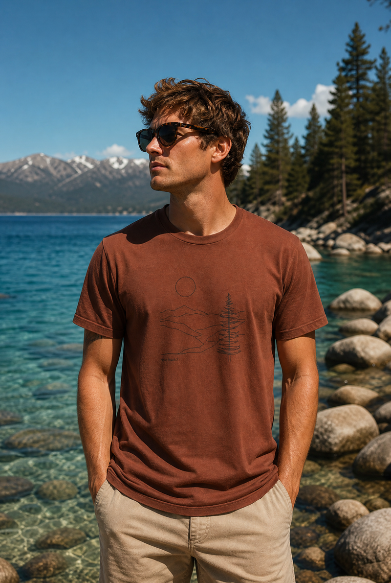 Men's River Graphic T-shirt | Sierra Graphic Tee | California 89