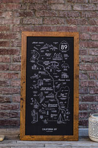 CA89 Road Map Poster