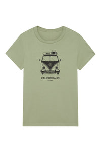 Women's Short Sleeve VW Bus T-shirt | California 89