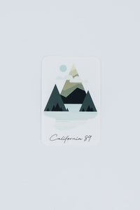 Small Sticker, Mountains and Water | California 89