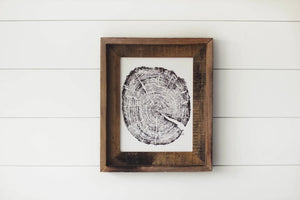 Framed 11 x 14 Tree Ring Print