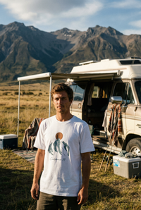 Men's Mountain Sunrise T-shirt | Sierra Graphic Tee | California 89