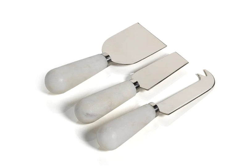 Marble Set of 3 Cheese Knives