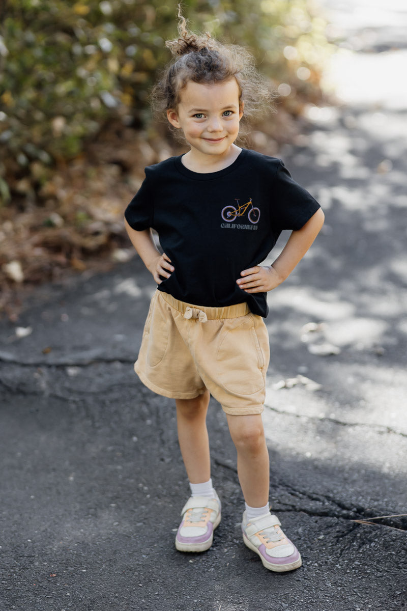 Kid's Bike Truckee Tee in Vintage Black